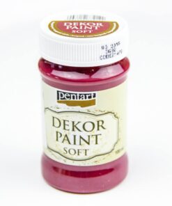 akrylova farba decor paint burgundska cervena