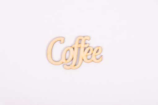 Drevený výrez nápis Coffee