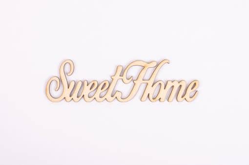 Drevený výrez nápis Sweet home
