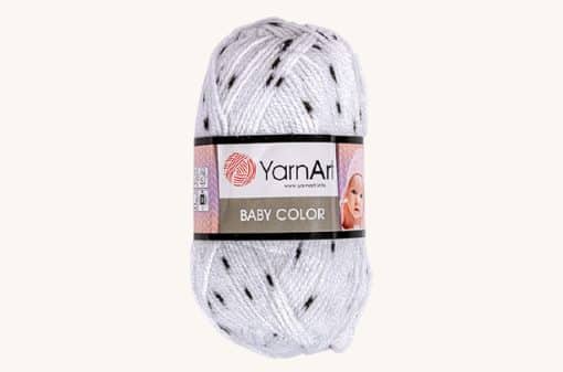 Vlna YarnArt Baby color biela