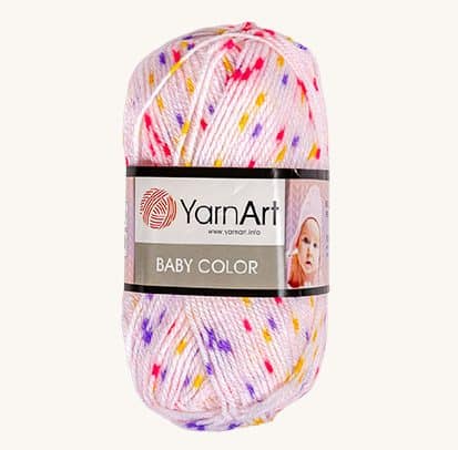 Vlna YarnArt Baby color fialová