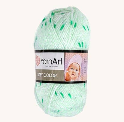 Vlna YarnArt Baby color zelená