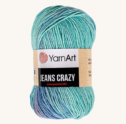 Vlna YarnArt Jeans Crazy 8203