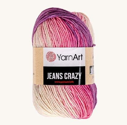 Vlna YarnArt Jeans Crazy 8206