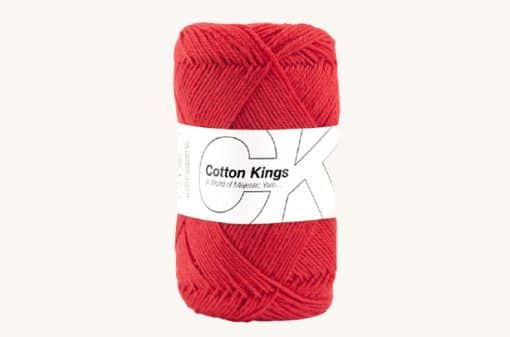 100 % vlna Cotton Kings Clear Red 18