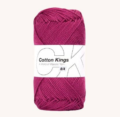 100 % vlna Cotton Kings Dark Pink 32